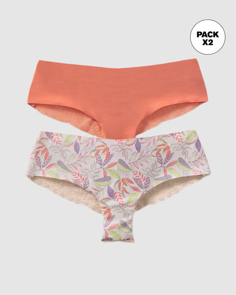 Calzones pantaletas descaderados paquete x 2#color_s46-mandarina-marfil-estampado