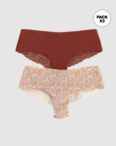 Calzones pantaletas descaderados paquete x 2#color_s47-estampado-hojas-terracota