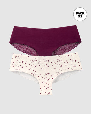 Calzones pantaletas descaderados paquete x 2#color_s49-marfil-estampado-vino