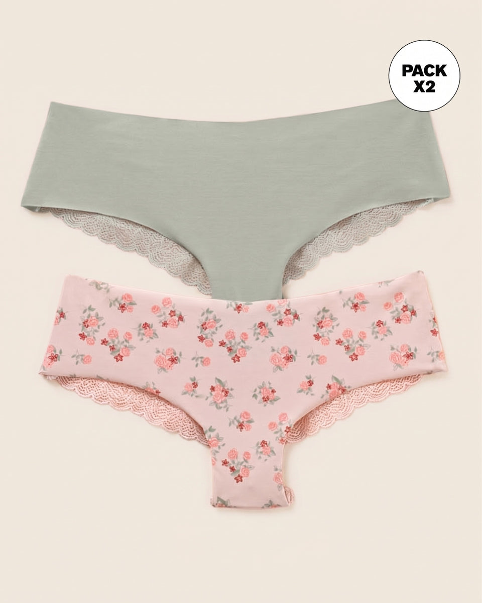 Calzones pantaletas descaderados paquete x 2