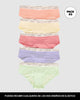Pack x5 calzones estilo pantaleta#color_s05-durazno-verde-amarillo-coral-lila