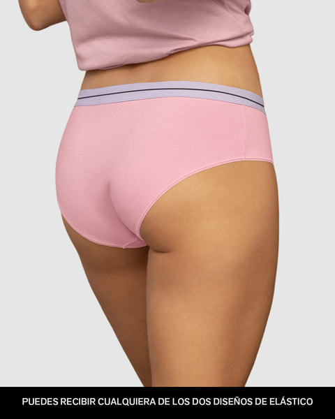 Paquete x5 panties estilo hipster#color_s07-coral-rosa-pastel-morado-lila-rosado