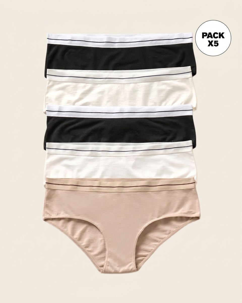 Pack x5 calzones estilo pantaleta