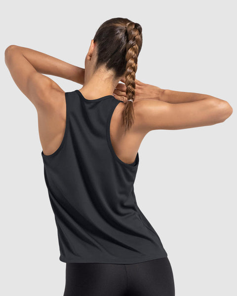 Camiseta deportiva de secado rápido y silueta semiajustada para mujer#color_700-negro