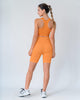 Top sin costuras reversible con soporte alto de busto#color_203-naranja