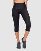 Capri deportivo de control de abdomen y muslos con bolsillo lateral