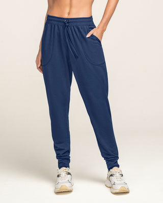 Jogger deportivo de silueta amplia con bolsillos#color_509-azul-oscuro