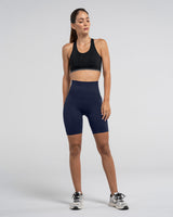 Short ciclista sin costuras con control suave de abdomen#color_588-azul