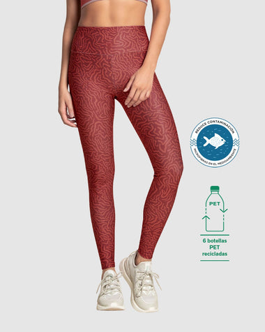 Legging de tiro alto control en abdomen y muslos en material BIO-PET#color_104-estampado-animal-print