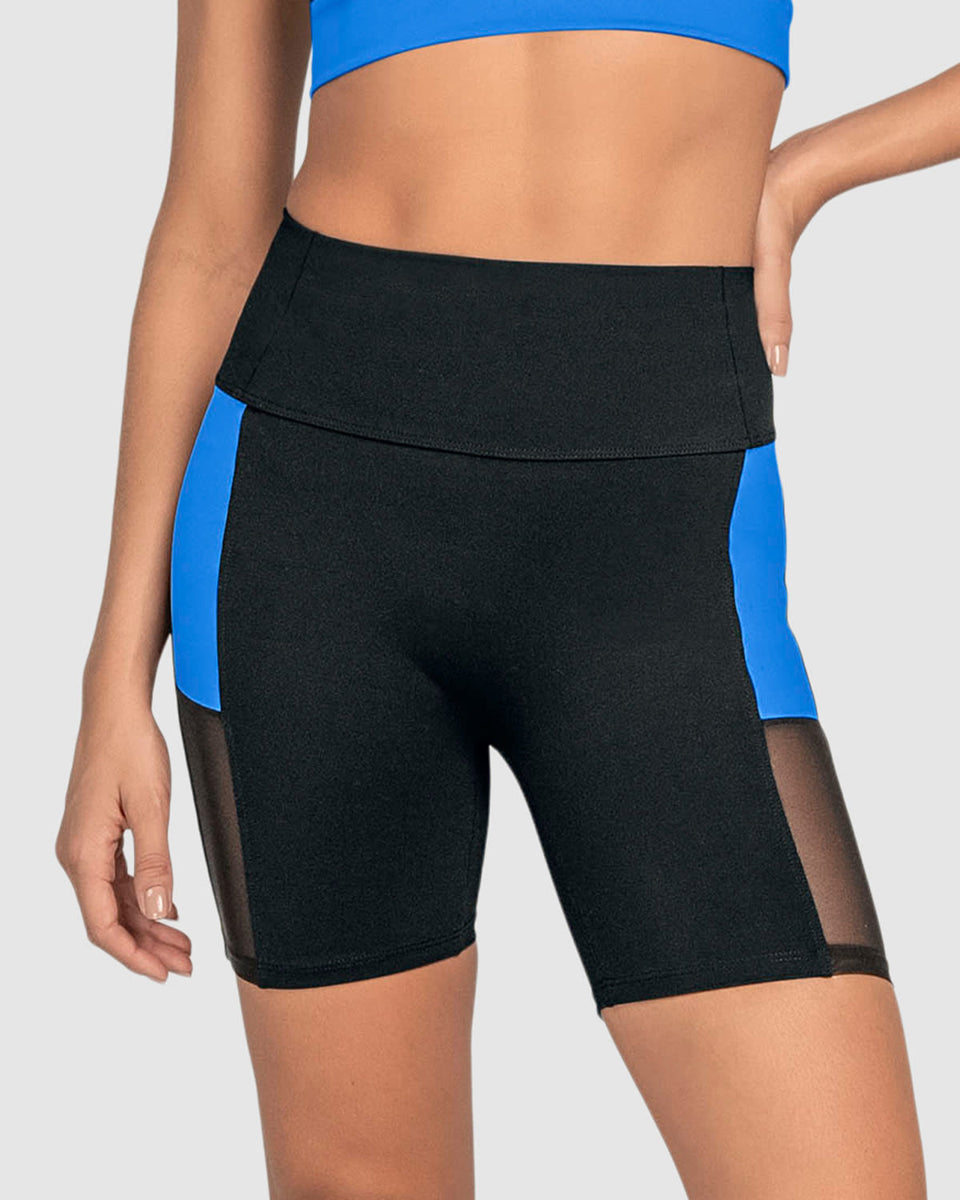 Short ciclista con detalles en tul