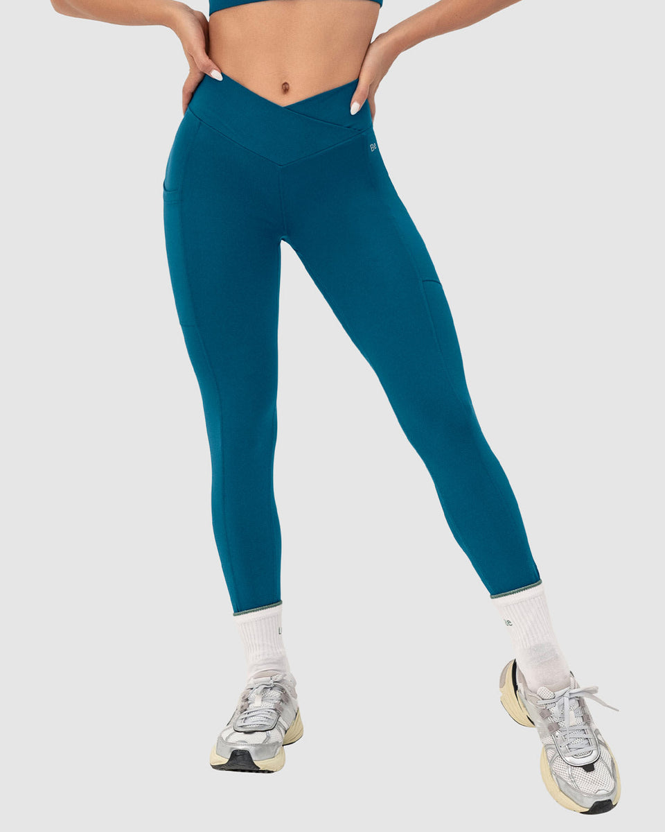 Legging deportivo con pretina cruzada Leonisa Active by Silvy Araujo