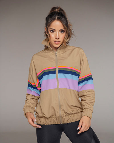 Chaqueta oversized Leonisa Active by Silvy Araujo#color_802-cafe-claro