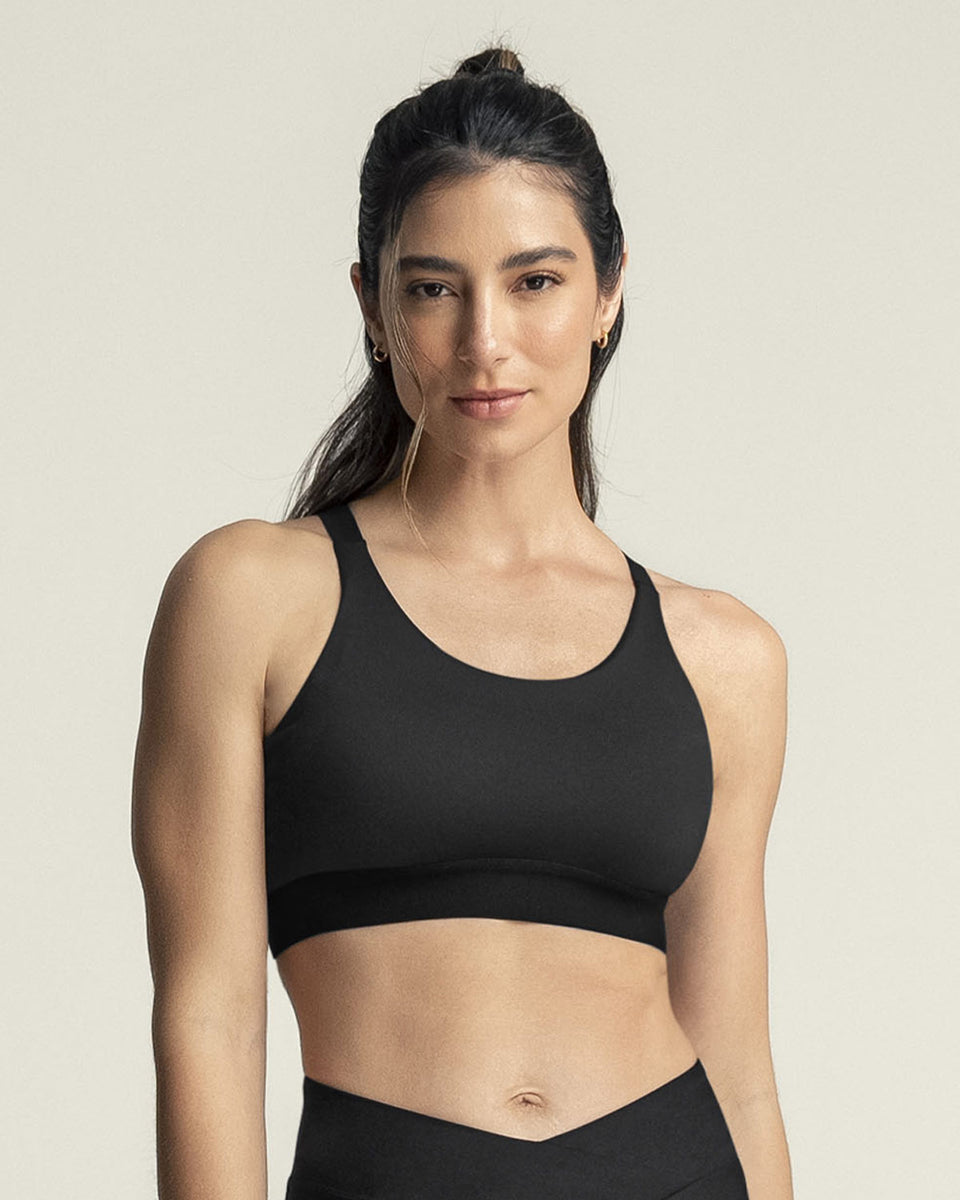 Sostén deportivo graduable en espalda