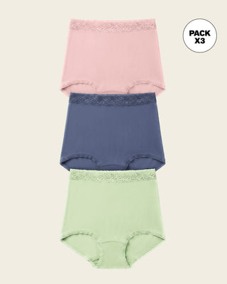 Pack x 3 calzones clásicos de ajuste y cubrimiento total#color_s14-rosa-claro-azul-verde-claro