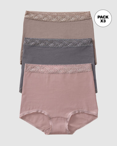 Pack x 3 calzones clásicos de ajuste y cubrimiento total#color_s25-palo-de-rosa-gris-claro-gris-oscuro