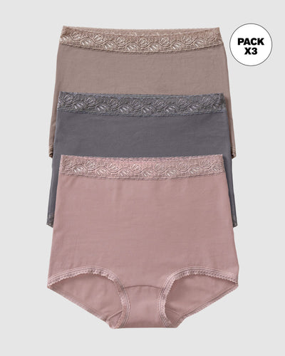 Pack x 3 calzones clásicos de ajuste y cubrimiento total#color_s25-palo-de-rosa-gris-claro-gris-oscuro