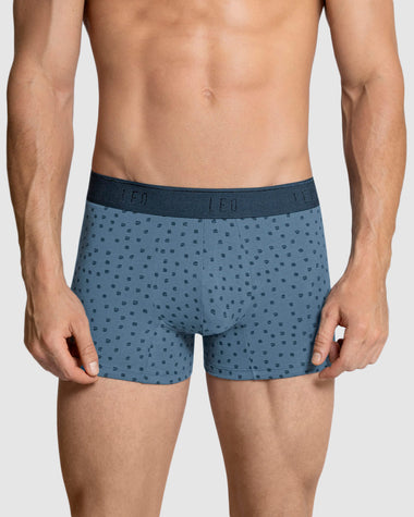 Pack x2 bóxers cortos en algodón elástico#color_s69-verde-azul-oscuro