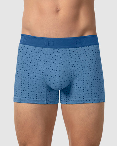 Pack x2 bóxers cortos en algodón elástico#color_s71-verde-azul-estampado-puntos