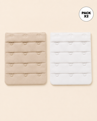 Paquete x 2 broches extensores triples#color_998-blanco-cafe