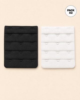 Paquete x 2 broches extensores triples#color_999-negro-blanco