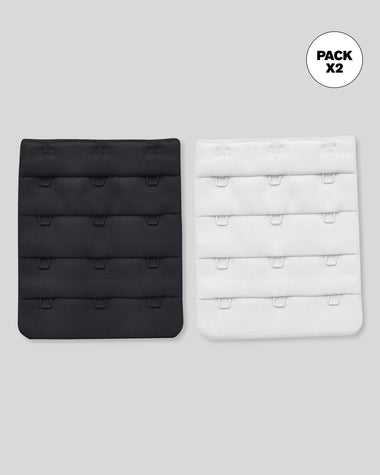 Paquete x 2 broches extensores triples#color_999-negro-blanco