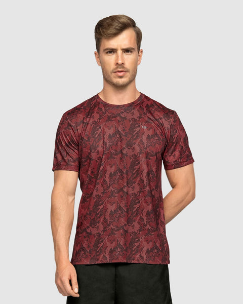 Camiseta deportiva masculina con tecnología de secado rápido#color_173-estampado-vino