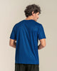 Camiseta deportiva masculina semiajustada de secado rápido#color_a62-estampado-azul