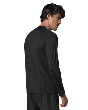 Camiseta deportiva masculina manga larga con protección UV#color_700-negro