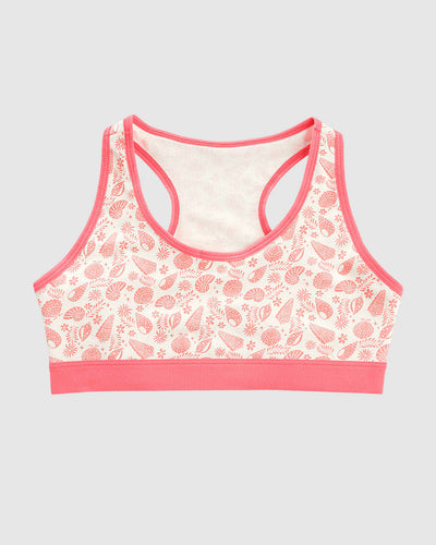 Top con espalda deportiva elaborado en algodón para niña#color_c04-marfil-estampado