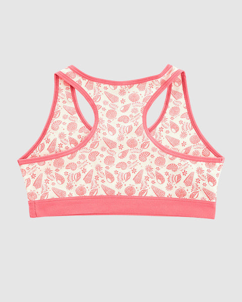 Top con espalda deportiva elaborado en algodón para niña#color_c04-marfil-estampado