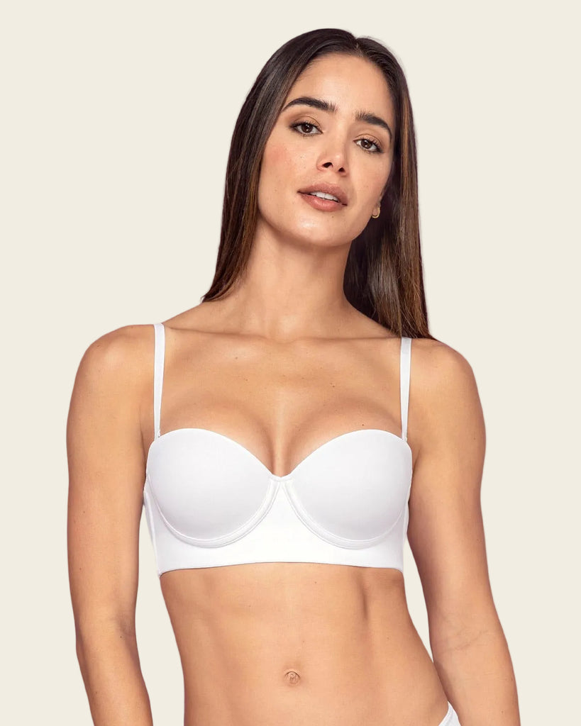 Sostén strapless de realce suave