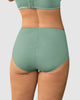 Panty clásico de control suave con toques de encaje en abdomen#color_620-verde