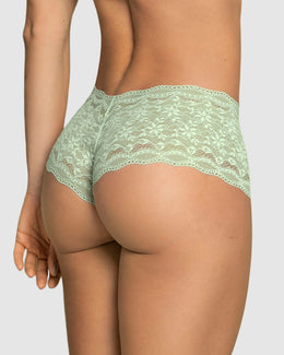 Panty estilo hipster en encaje sexy con refuerzo en algodón#color_475-verde-claro