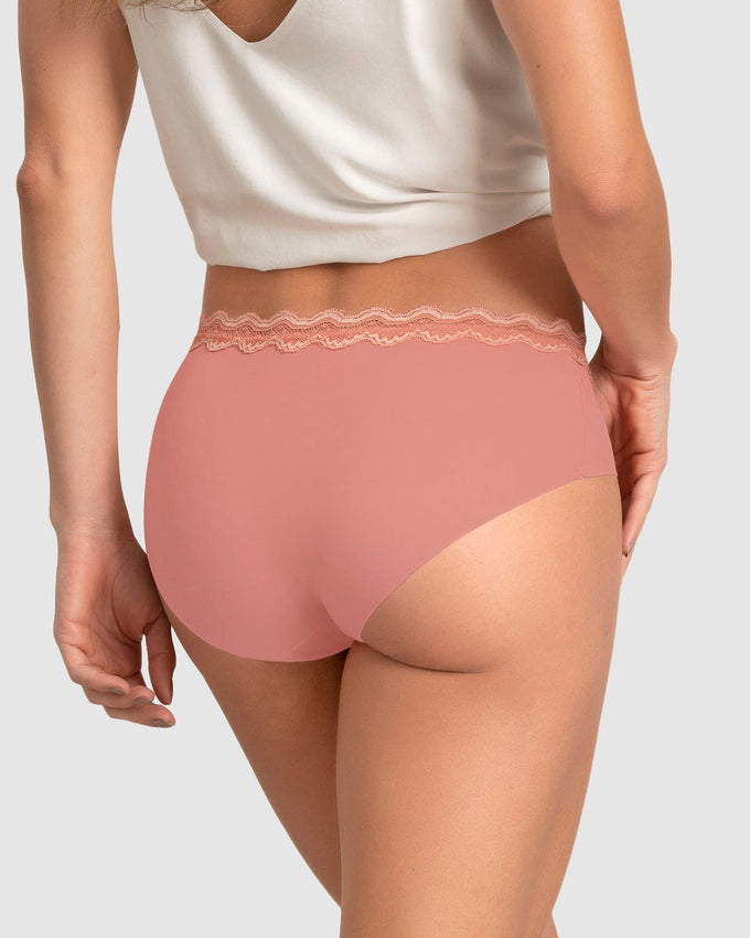 Panty hipster con encaje en cintura tiro medio#color_276-rosa-medio