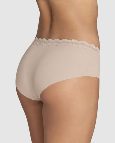 Calzón hípster con encaje en cintura tiro medio#color_802-cafe-claro