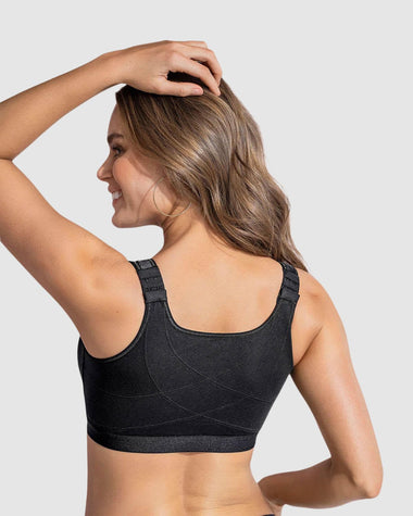 Sostén tipo top multiusos ultracómodo en algodón All in One Bra#color_700-negro