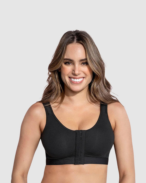 Sostén tipo top multiusos ultracómodo en algodón All in One Bra#color_700-negro