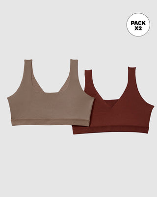 Pack x 2 tops invisibles doble escote#color_s05-vino-tinto-cafe-claro