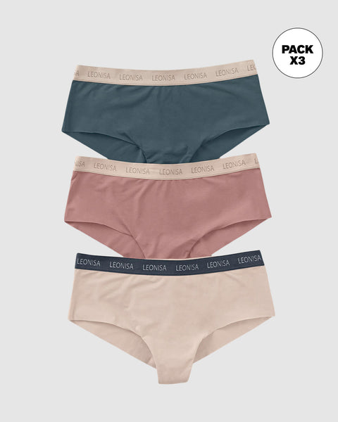 Calzones pantaletas pack x 3 ultracómodos#color_s02-gris-rosado-palo-de-rosa