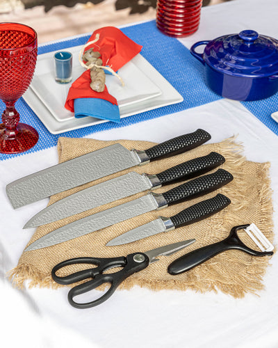 Set de cuchillos 6 piezas#color_700-negro