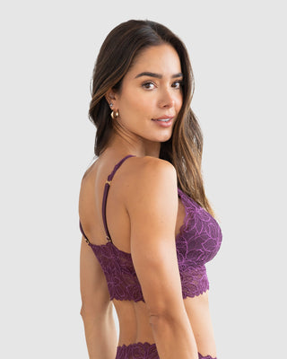 Bralette triangular en encaje sin copas ni arcos#color_414-uva
