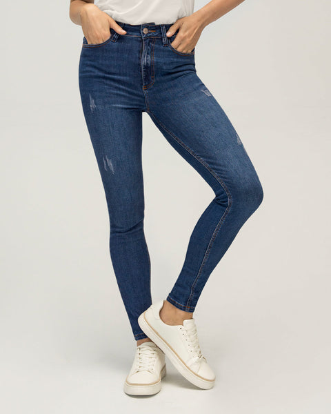 Jeans skinny esenciales para mujer#color_169-azul-medio