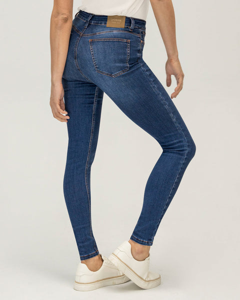 Jeans skinny esenciales para mujer#color_169-azul-medio