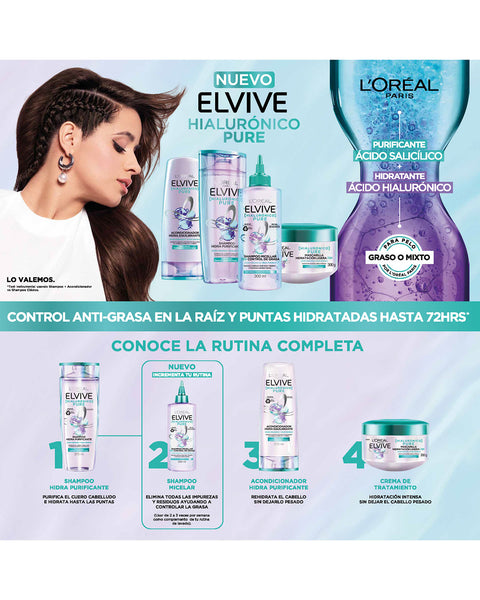 Shampoo Elvive Pure Micelar 72 horas#color_001-sin-color