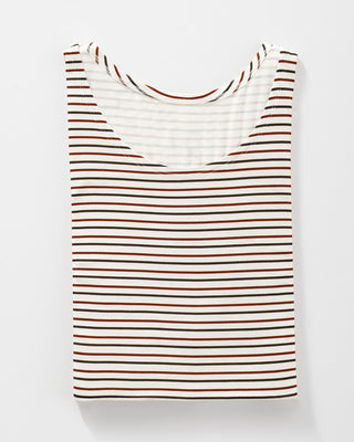 Camiseta manga corta estampada silueta semiajustada para mujer#color_034-rayas