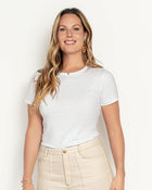 Camiseta cuello redondo básica#color_018-marfil