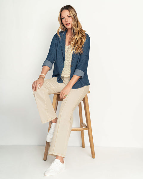 Chaqueta tipo blazer en denim#color_052-azul-medio