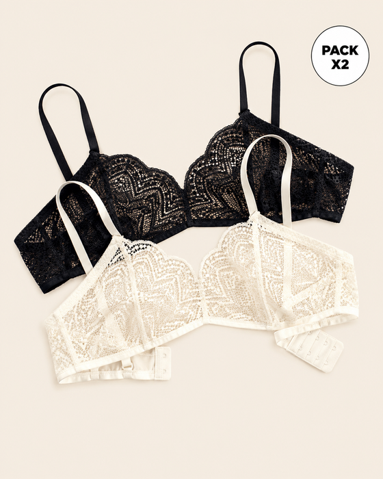 Pack x 2 bralettes desestructurados y ligeros#color_s01-perla-negro