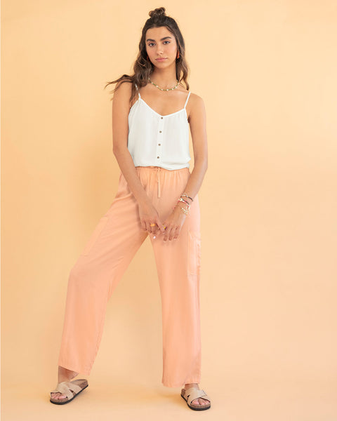 Blusa tiritas con escote en espalda#color_808-marfil