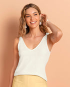 Camiseta manga sisa con anudado decorativo en hombro#color_018-marfil